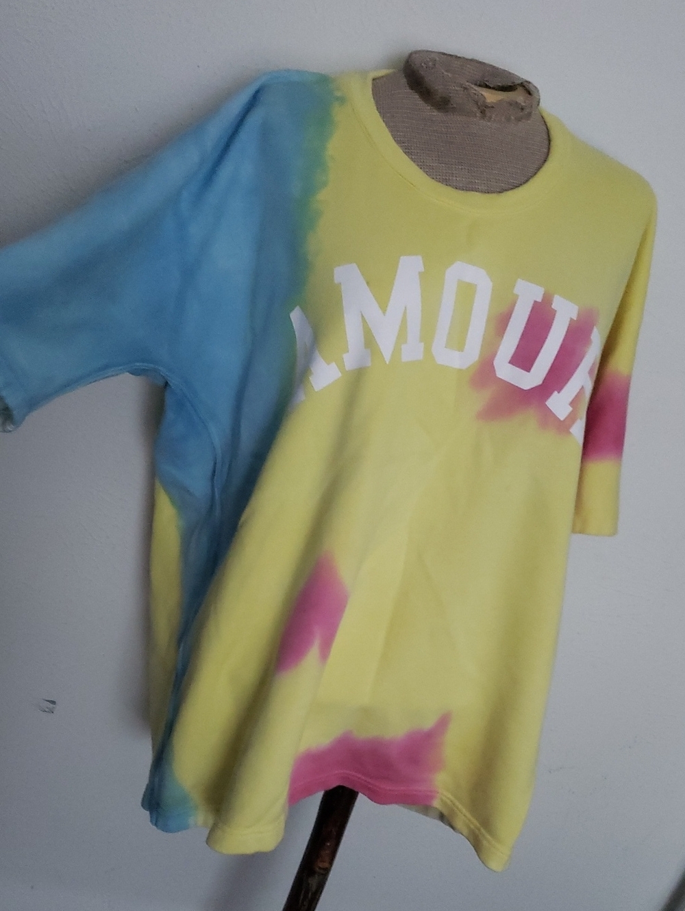 Zadig & Voltaire "AMOUR" Tie-Dye French Terry Sweatshirt Sz M